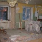 Перепланировка кухня-студио