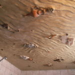 Необычный 3d потолок в ванной