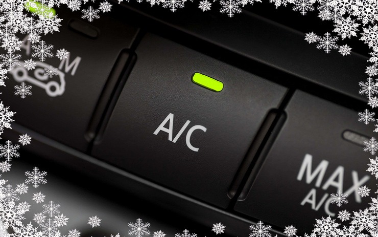 A/C button in the car