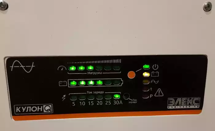 Дисплей ИБП Кулон