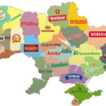Самые известные бренды (торговые марки) по областям Украины