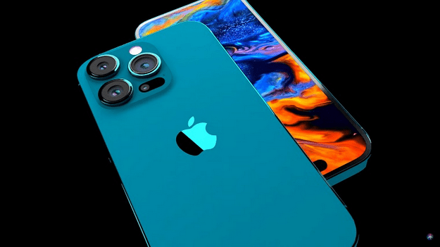 Голубой Iphone 15 - задняя крышка и экран