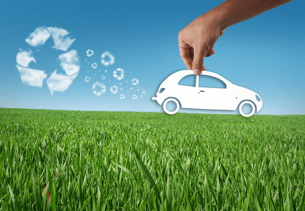 Малюнок екологічно чистого автомобіля