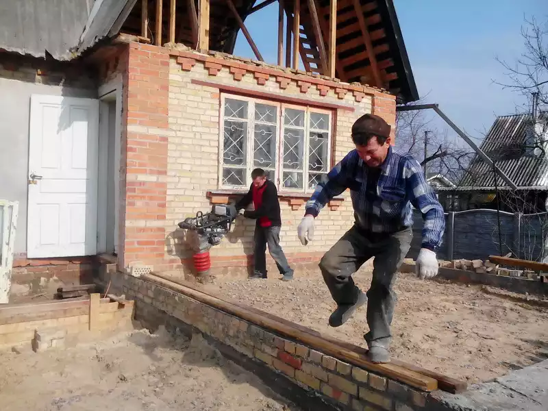 House reconstruction is underway